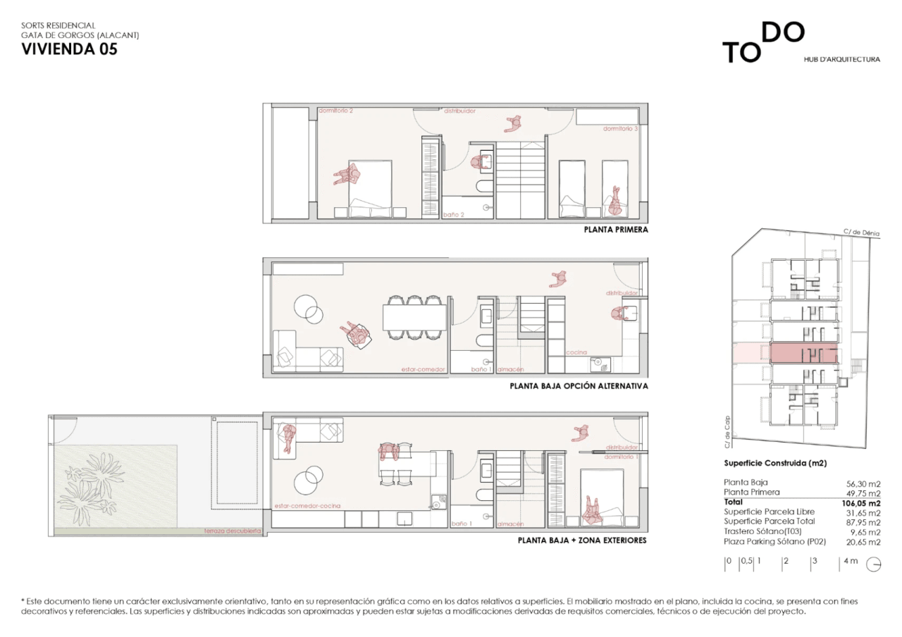 Adosado en venta en Gata (Residencial Sorts) - Obra Nueva