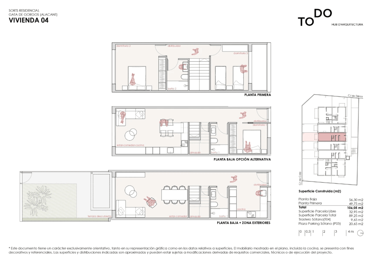 Adosado en venta en Gata (Residencial Sorts) - Obra Nueva