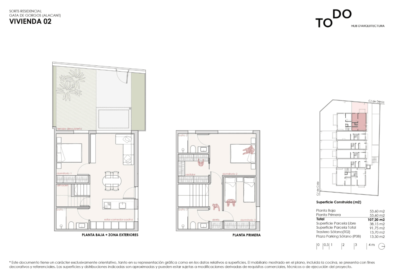 Adosado en venta en Gata (Residencial Sorts) - Obra Nueva