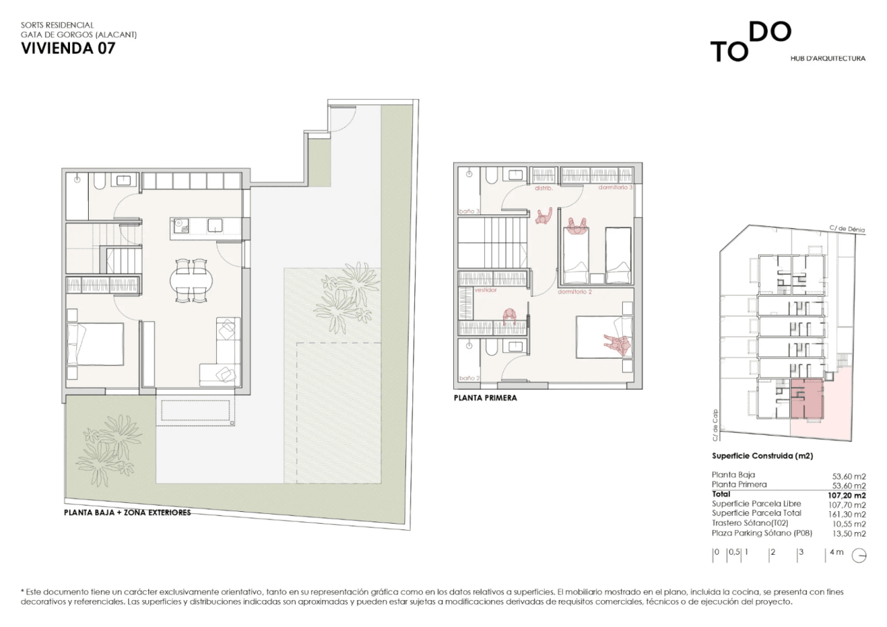 Adosado en venta en Gata (Residencial Sorts) - Obra Nueva