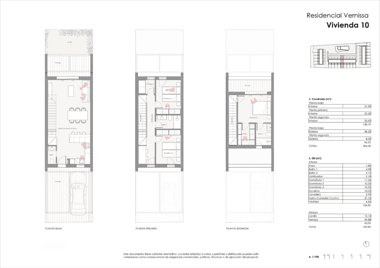 Adosado en venta en Dénia (Residencial Vernissa) - Obra Nueva