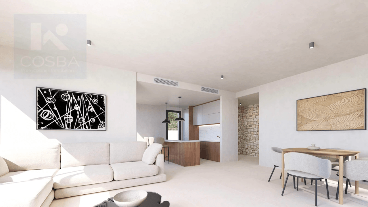 Nueva promoción villas modernas con piscina en Els Poblets. Llave en mano