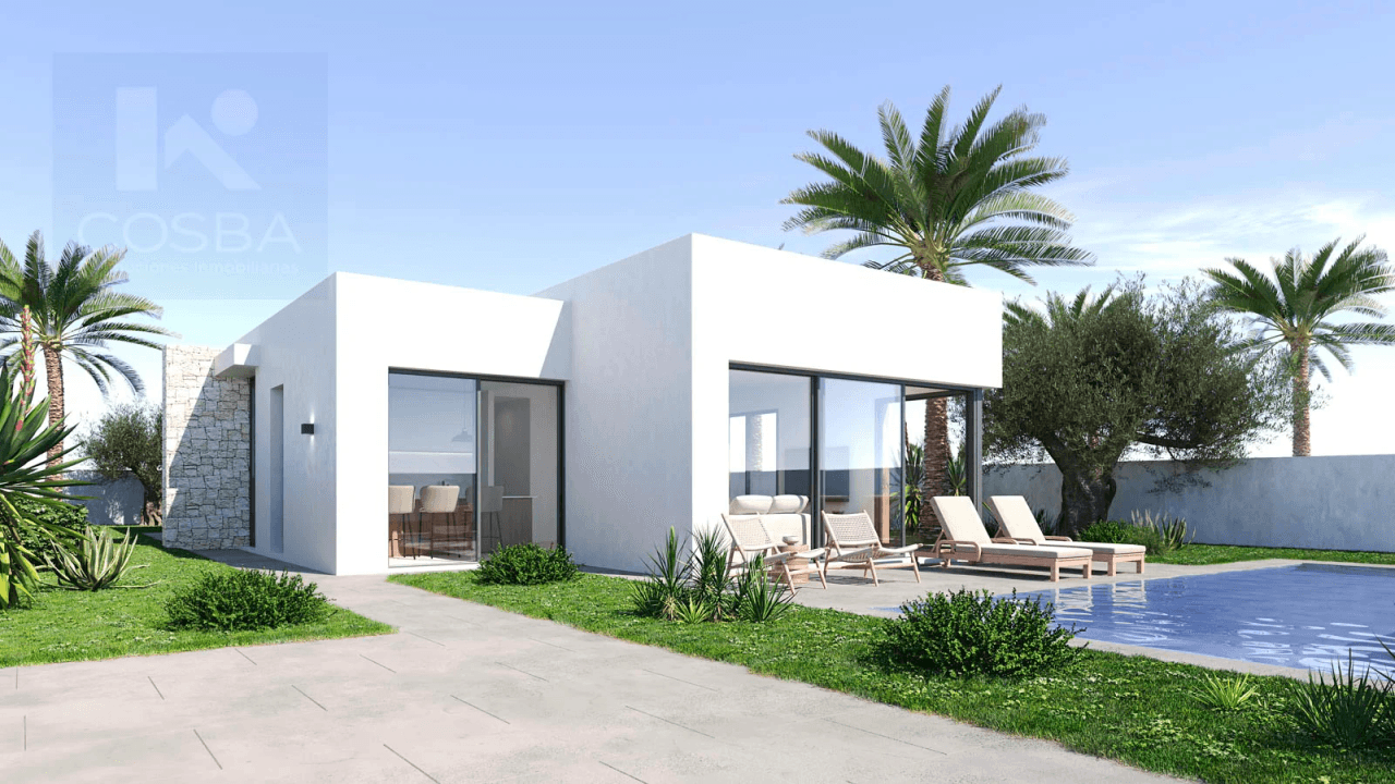 Nueva promoción villas modernas con piscina en Els Poblets. Llave en mano
