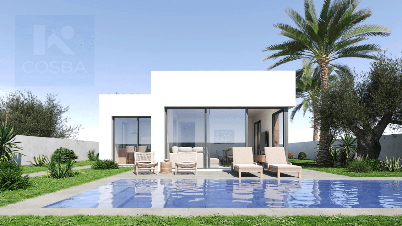 Nueva promoción villas modernas con piscina en Els Poblets. Llave en mano
