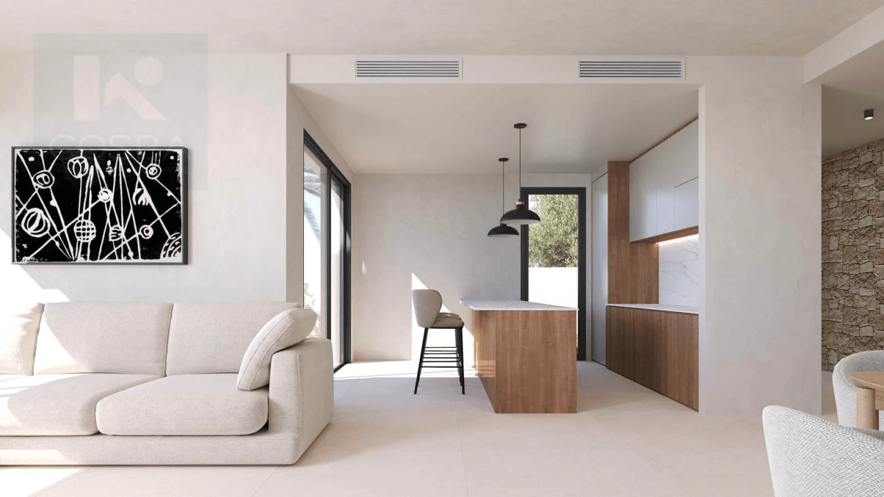 Nueva promoción villas modernas con piscina en Els Poblets. Llave en mano