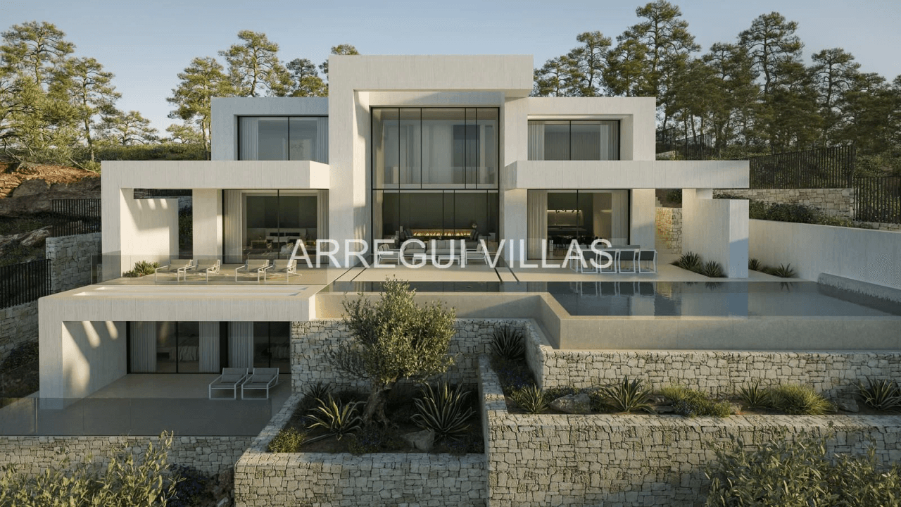 Exclusiva villa en construcción en La Granadella (Jávea), una de las zonas más cotizadas de la Costa Blanca, con espectaculares vistas al mar