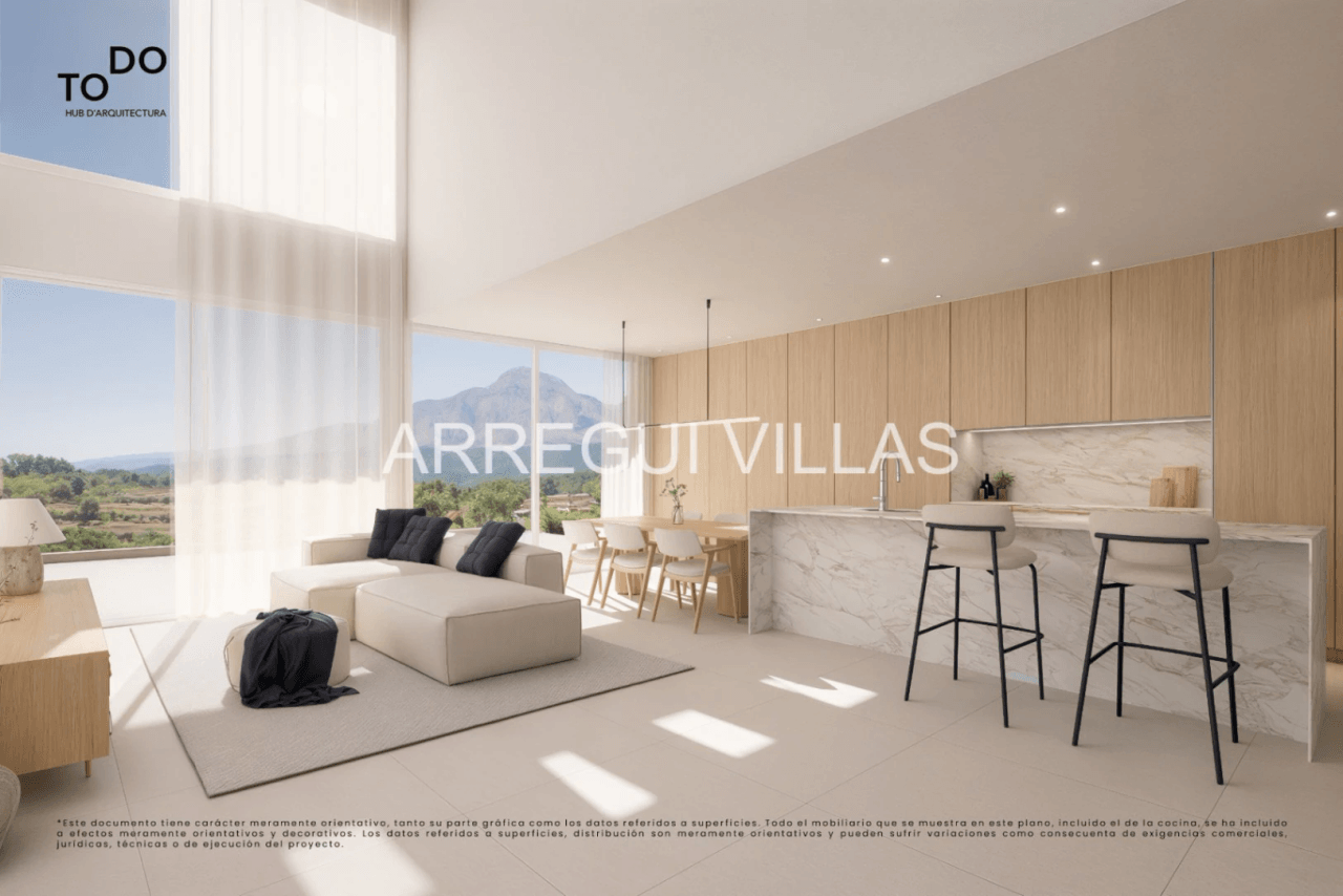 Exclusiva villa de obra nueva con vistas al Montgó en Jávea